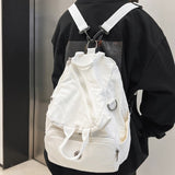 Weiyinxing Canvas Laptop College Student Backpack Girl Vintage School Bag Cool Women Travel Backpack Female Trendy Book Bags Fashion