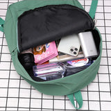 Weiyinxing Quality New Waterproof Nylon Women Backpack Female Travel Bag Backpacks Schoolbag for Teenage Girls Solid Color Bookbag