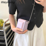 Weiyinxing Checkered Designer Women's Crossbody Bag Casual Shoulder Bag Fashion Solid Color Lady Messenger Clutch Bag Female 2023