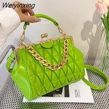Weiyinxing triangular pleats totes bags for women gold chain luxury designer handbag for women women's bag 2023 trend crossbosy bag