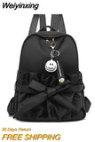 Weiyinxing Women Travel Bag Oxford Backpacks for School High Capacity Fashion Simple Multifunctional Shoulder Bags Ladie Schoolbag