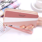 Weiyinxing for Women Kawaii Large Wallet Luxury Designer Lady Wallet Pink Purse Womens Wallet Big Women Leather Wallet Coin Purse