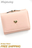 Weiyinxing Women Wallet loving heart Short Women's Wallet Card Holder Girls Mini Woman Fashion Lady Coin Purse for Female Clutch Bag