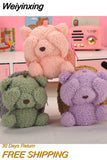 Weiyinxing Coin Purses Portable Cartoon Mini Hand Wallets Eye Shy Stuffed Bear Doll Key Chain Girls Pocket Zero Wallet Lipstick Bags