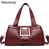 Weiyinxing Luxury Handbag Women PU Leather Handle Bag Designer Shoulder Bags Brands Crossbody Bags Elegant Messenger Pouch