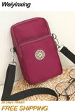 Weiyinxing Shoulder Bags Nylon Women Mobile Phone Bags Mini Female Messenger Purse Lady Wallet New 2023 Female CrossBody Bag