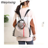 Weiyinxing multifuncional de celosía mochila bolso de las mujeres bolso de hombro Casual mochila de viaje
