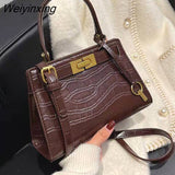 Weiyinxing high-end design bolsas novas bolsas de moda de um ombro mensageiro portátil kelly bolsas