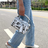 Weiyinxing Luxury Design Women Leather Handbags and Purse Fashion Crossbody Bags for Women Graffiti Handbags Shoulder Bags Women Bag