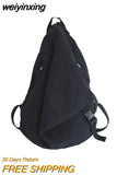 weiyinxing Fashion Women Knapsack Personality Lovers Backpack Canvas Student Schoolbag Men Black Rucksack for Teen School Mochila