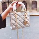 Weiyinxing Bags For Women Plaid Jelly Bag Candy Color Flap Mini Designed Ladies Shoulder Chain Tote Messenger Crossbody HandBag 2023