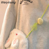 Weiyinxing Plush Rabbit Bag Leisure Japanese Women's Bag Kawaii Shoulder Bags Mobile Phone Bag Storage Bag Crossbody Bag Satchels