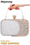 Weiyinxing New Women Diamond Evening Clutch Bags Women Purse Banquet Wallets Wedding Dinner Bags Clutch Bags