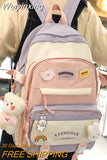 Weiyinxing Lady Laptop Kawaii Waterproof Backpack New Female College Bag Women Harajuku Book Backpack Girl Travel School Bag Fashion