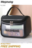 Weiyinxing Women Travel Storage Bag Cosmetic Bag Makeup Bag Travel Organizer Bags Waterproof Washbag Transparent Cosmetic Cases