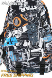 Weiyinxing Boy Girl Waterproof Travel Graffiti Book Bag Men Women Fashion Printing Lady College Backpack Female Laptop Male School Bag