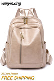 weiyinxing Women's Handheld 2023 Shoulder Bags High Quality PU Leather Women's Backpack Waterproof Luxury New Designer School Bag