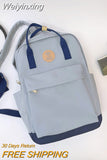 Weiyinxing Leisure Women Kawaii Nylon Laptop Book Bag Trendy Girl Travel Portable School Bag Fashion Cute Female College Backpack Cool