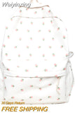 Weiyinxing Floral Print Laptop College Backpack Fashion New Girl School Bag Women Cute Student Backpack Trendy Lady Kawaii Book Bags
