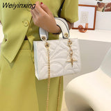 Weiyinxing Bags for Women 2023 Embroidery Designer Handbag Casual Tote Bag Lady Crossbody Bags Fashion Purse Classic Square Clutches