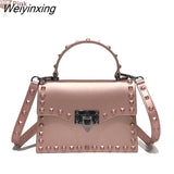 Weiyinxing Bags For Women Solid Flap Fashion Messenger Bag Rivet Women Shoulder Bag Small Big Lady Handbags High Quality Bags Women's
