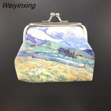 Weiyinxing Women Printing Coin Purses Girl Hasp Zero Wallet Ladies Clutch Change Purse Female Mini Money Bag PU Leather Wallet