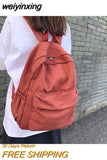 weiyinxing Women Backpack Waterproof Nylon For Teenage Girls Schoolbag Shoulder Fashion Men Black Bagpack Travel Bag Rucksack