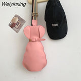 Weiyinxing Cute Pu Cat Dog Bag Women Bag Messenger Bag Wide Shoulder Straps Chest Bag Shoulder Bags Student Storage Bag Little Bag