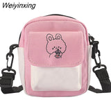 Weiyinxing Shoulder Women's Bag Small Korean Fashion Messenger Crossbody Bag for Girl Students Cotton Cloth Female Handbags Bolsas