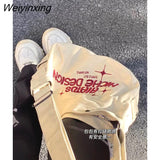 Weiyinxing Retro Large Capacity Embroidered Canvas Bag Shoulder Bag Women's Bag Tote Commuter Bag Crossbody Bags for Women