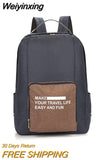 Weiyinxing Folding Lightweight Travel Backpack, Waterproof Oxford Cloth Can Store Travel Backpack