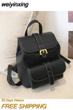weiyinxing New Women's Backpack 2023 Travel Backpack PU Leather Handbag Schoolbag For Girls Women's Bag Female Shoulder Back Mochila