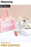 Weiyinxing Women Travel Storage Bag Cosmetic Bag Makeup Bag Travel Organizer Bags Waterproof Washbag Transparent Cosmetic Cases
