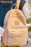 Weiyinxing Waterproof Cute Travel Student Bag Lady Kawaii Solid College Backpack Trendy Cool Women Bags Fashion Female Backpack Laptop