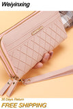 Weiyinxing Ladies Wallet New Long Style Korean Version Simple Double Zippers Explosive Coin Purse Multi-card Large Capacity Card Pack