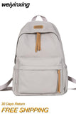 weiyinxing Fashion Backpack Waterproof Student Schoolbag Men Black Cotton Cute Women for Teenage Girls School Mochila Rucksack