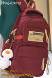 Weiyinxing Cool Male Travel High Capacity Female Red Laptop Bag Girl Boy School College Backpack Women Men Nylon Fashion Book Bags Lady