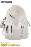weiyinxing Fashion Big Student Bookbag Rucksack Girls School Bag High Capacity Women Backpack Femal Cute Leisure Travel Mochila