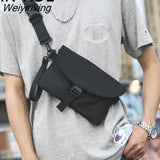 Weiyinxing YIDE 2023 Women Messenger Bags Ins Fashion Solid Color Chest Bag Female Buckle Min Square Bags Designer Shoulder Handbags