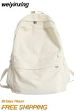 weiyinxing Women Backpack Waterproof Nylon For Teenage Girls Schoolbag Shoulder Fashion Men Black Bagpack Travel Bag Rucksack