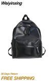 Weiyinxing Fashion Women Backpack High Quality Female Soft PU Leather School Bag For Teenage Girls Boys Travel Double Shoulder Bags