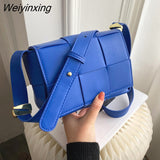 Weiyinxing Crossbody Bags For Women 2023 Weave Bag Female Luxury Brand Messenger Bag Simple Shoulder Purse Small Casual Female Flap