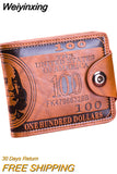 Weiyinxing Men Wallet 2023 Dollar Price Wallet Casual Clutch Money Purse Bag Credit Card Holder Fashion New billetera hombre
