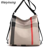 Weiyinxing multifuncional de celosía mochila bolso de las mujeres bolso de hombro Casual mochila de viaje