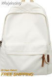 Weiyinxing Women Men Nylon Waterproof College Backpack Fashion Ladies Male Travel Book School Bag Girl Backpack Female Laptop Student