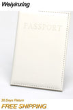 Weiyinxing Travel Passport Cover Protective Card Case Women Men Travel Credit Card Holder Travel ID&Document Passport Holder Protector