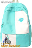 Weiyinxing Women Waterproof Purple Travel Backpack Lady Cute Laptop College Backpack Female Kawaii Trendy Book Bag Fashion Girl School Bags