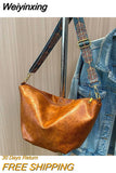 Weiyinxing Solid Color Large Capacity Crossbody Bag New Luxury Designer Simple Style Shoulder For Women Summer Fashion Casual Handbags