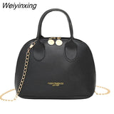 Weiyinxing Women Shoulder Bags Luxury Designer Shell Ladies Hand Bag Large Capacity Crossbody Bags Vintage PU Leather Totes Handbag