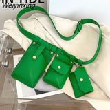 Weiyinxing Women Simple Belly Bag Flap Belt Waist Bags Trend Exquisite Chest Bags for Women Ladies Travel Brand Designer Handbags